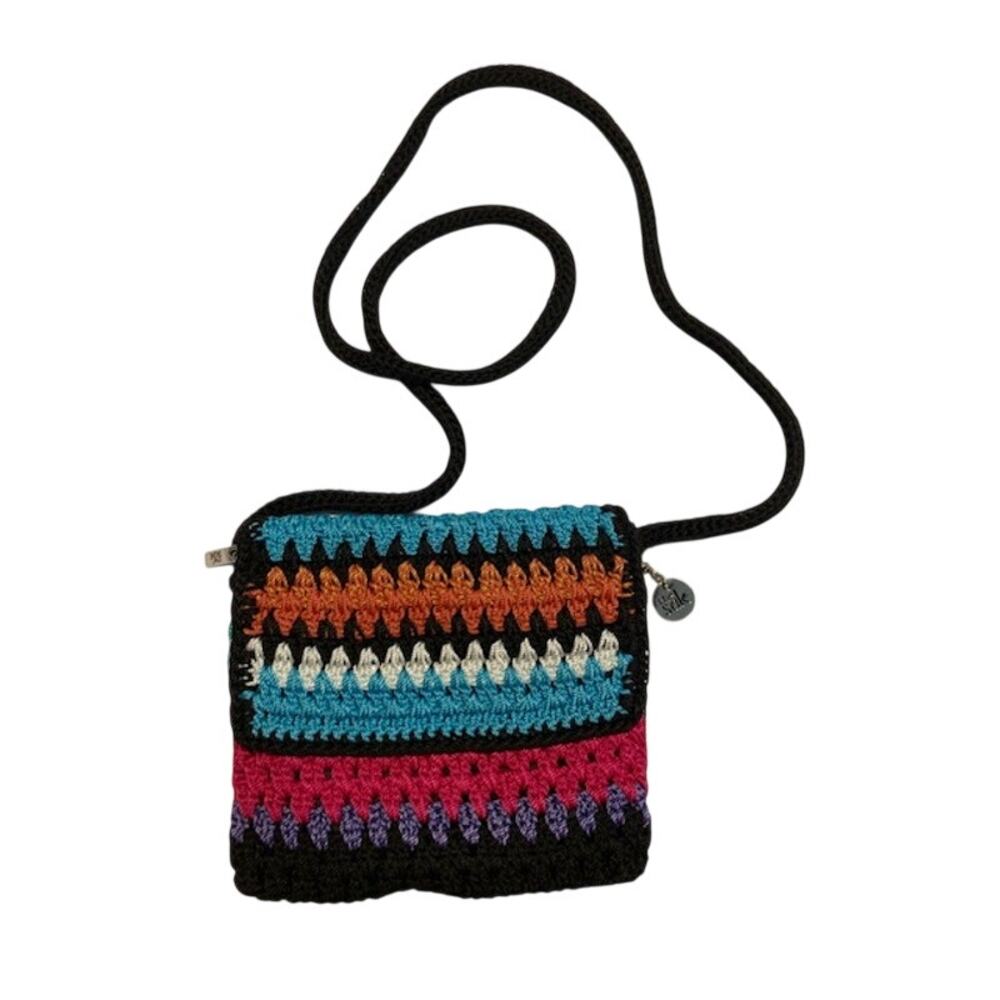 The Sak women's multicolored crocheted crossbody bag.